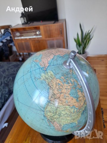Стар глобус #2, снимка 5 - Антикварни и старинни предмети - 37662890