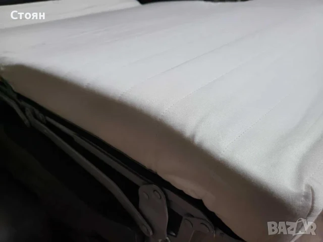 Сив кожен диван тройка с функция сън, снимка 11 - Дивани и мека мебел - 50887109