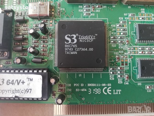 Видео карта S3 Trio 64V+ 2MB PCI, снимка 6 - Видеокарти - 34077695