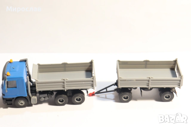 KIBRI H0 1/87 MERCEDES ACTROS САМОСВАЛ ГОНДОЛА КАМИОН МОДЕЛ, снимка 2 - Колекции - 53129136