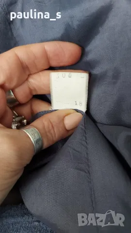 Винтидж / Луксозно палто в цвят Тюркоаз "Three luster" / голям размер , снимка 17 - Палта, манта - 26879606