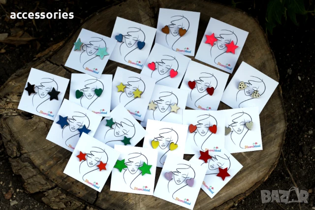 Леки, цветни и толкова сладки обици-днес на цена 6 лв!