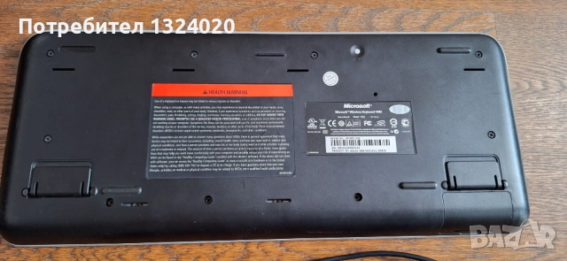 Клавиатура безкабелна Microsoft модел 1356, снимка 3 - Клавиатури и мишки - 54118507