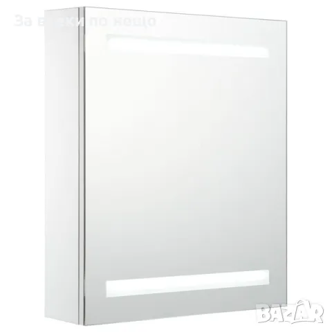 LED шкаф с огледало за баня, 50x14x60 см, снимка 5 - Шкафове - 48121684