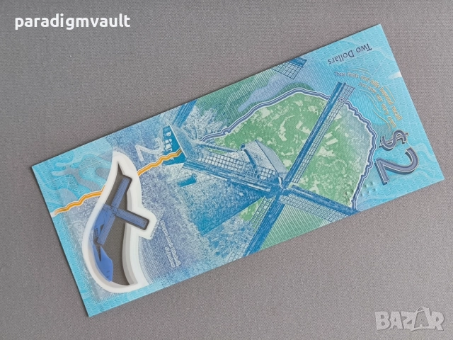 Банкнота - Барбадос - 2 долара UNC | 2022г., снимка 3 - Нумизматика и бонистика - 52676220