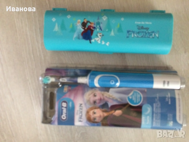 Нова електрическа четка за зъби Oral B Frozen с подарък., снимка 2 - Други - 52371429