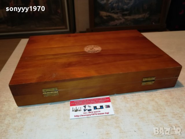 дървена кутия-внос швеция 0509211629, снимка 1 - Антикварни и старинни предмети - 34032639