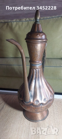 кана медна голяма за ценители височина 47см , снимка 2 - Антикварни и старинни предмети - 53902698