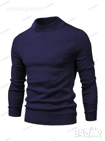Елегантен мъжки топъл пуловер със средно деколте, 6цвята - 023, снимка 4 - Пуловери - 42553566