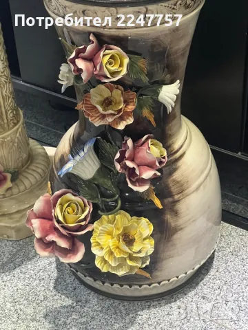 Огромна ваза Capodimonte , снимка 2 - Вази - 48765728