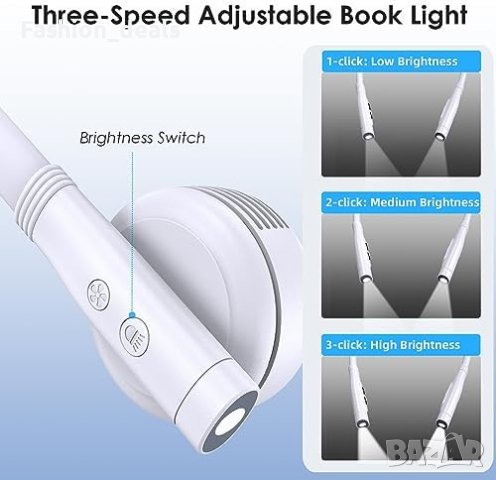 Нов уред 3 в 1 Лампа за четене на врата с личен вентилатор и Powerbank, снимка 2 - Други стоки за дома - 42238428