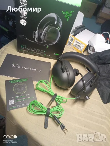 GAMING СЛУШАЛКИ RAZER BLACKSHARK V2 X HEADSET BLACK , снимка 2 - Слушалки за компютър - 55715770