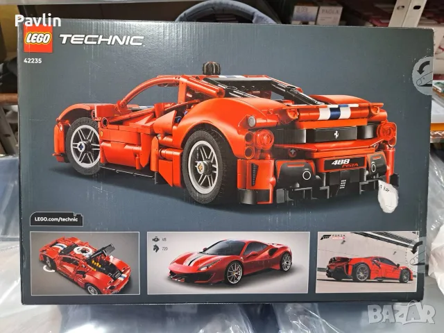 LEGO Technic Ferrari 488 pista, снимка 2 - Коли, камиони, мотори, писти - 56201047