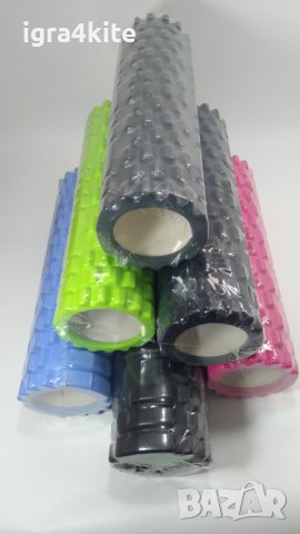 Големи класически фоумролер 45x14 СИВ ЦВЯТ Foam roller, снимка 4 - Йога - 40765070