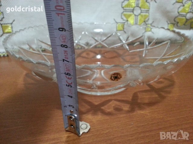 Кристална купа фруктиера , снимка 6 - Антикварни и старинни предмети - 44343892