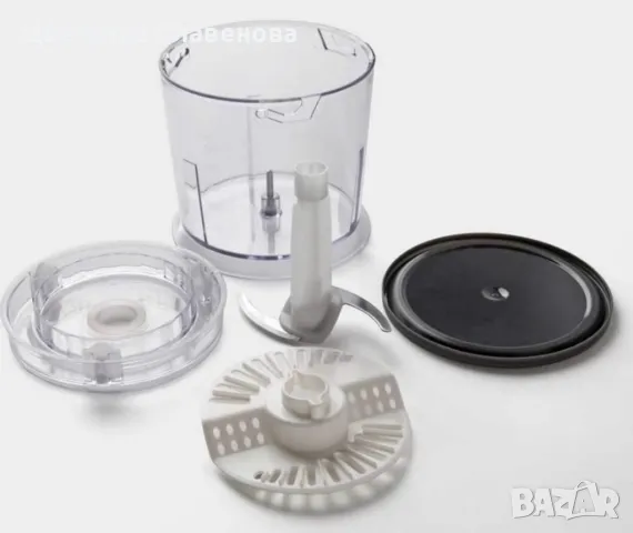 Чопър Black&Decker 260W, Разграфена купа 500 мл, Бял, снимка 7 - Чопъри и пасатори - 48602242