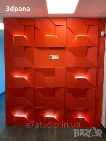3Д ПАНЕЛИ от гипс, декоративни облицовки за стени / Led пана №0035, снимка 12 - Облицовки - 39795183
