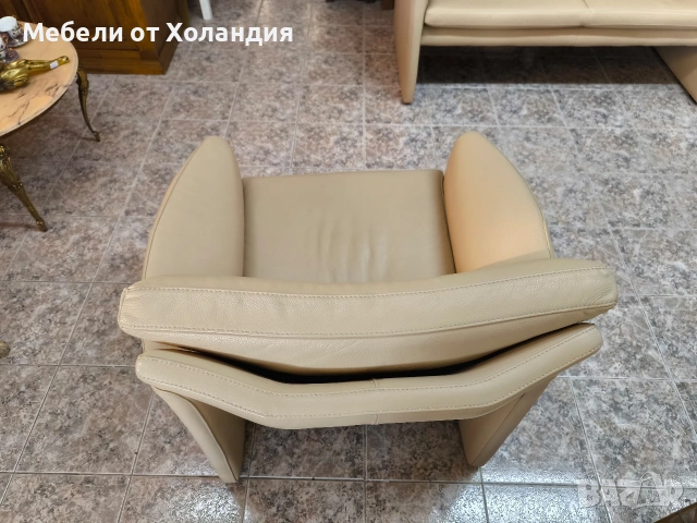 Диван двойка и фотьойл от естествена кожа, снимка 7 - Дивани и мека мебел - 53073013