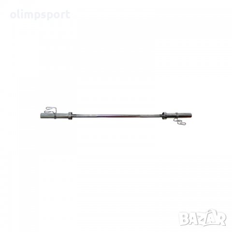 лост олимпийски ф50мм със щипки стомана дължина 165см, снимка 1 - Фитнес уреди - 37670869