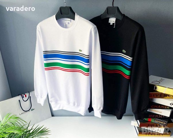 LACOSTE памук с бродерия , снимка 4 - Блузи - 34351634