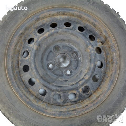 Стоманени джанти 4x100 с гуми R15 Toyota Corolla 2001-2006 ID:110171, снимка 5 - Части - 42029099