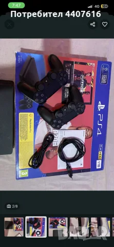 PlayStation 4-1TB + 2 Оригинални джойстика и 6 игри PS4 , снимка 2 - PlayStation конзоли - 56090084