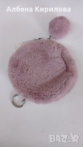 Ново ефектно портмоне розово пух, снимка 3 - Портфейли, портмонета - 34417823