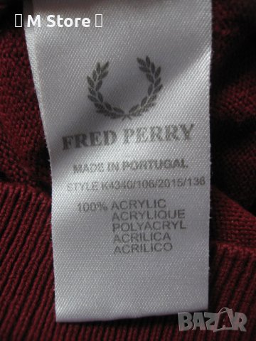 Fred Perry мъжки  пуловер L размер, снимка 5 - Пуловери - 39299218