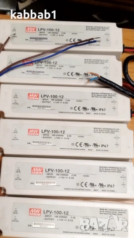 MEAN WELL LPV - Захранване Импулсно LED  - 150W / 100W - 12V, снимка 5 - Други - 53038335