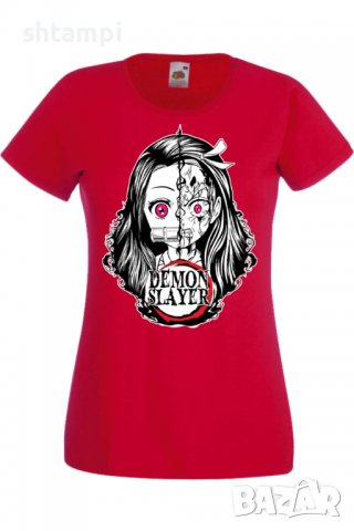 Дамска тениска Demon Slayer Nezuko Kamado 03,Анимация,игра,Празник,Повод., снимка 3 - Тениски - 38058215