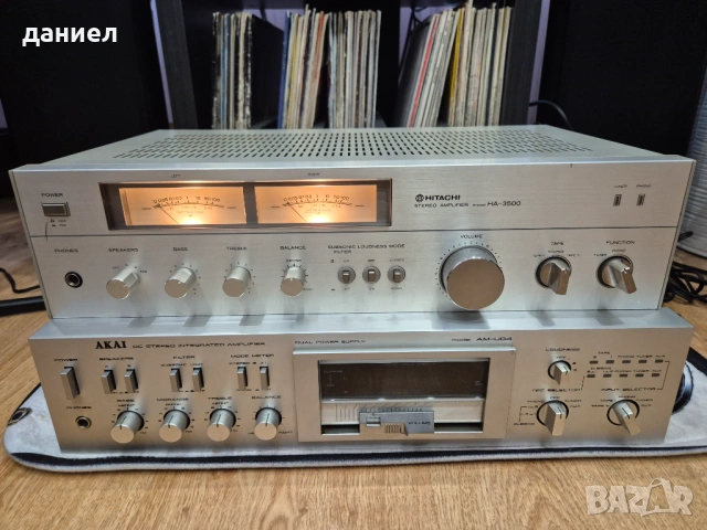 Транзисторен стерео усилвател Hitachi HA-3500 с много добър външен вид и отличен технически +подарък
