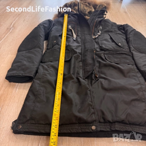 Дамско парка Parajumpers Masterpiece, черно, размер XS, пухено яке от гъши пух, снимка 2 - Якета - 52164426