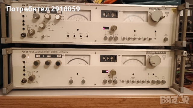 Pracitronic MV61 и Pracitronic GF61комплект генератор и измерител на нивото на сигнала, снимка 2 - Друга електроника - 53978630