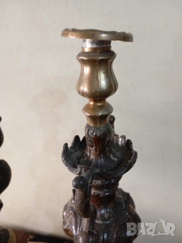 Барокови свещници комплект, снимка 7 - Други ценни предмети - 52500002