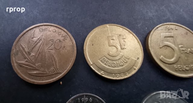 Монети. Белгия. Белгийски франк . 7 бр , снимка 5 - Нумизматика и бонистика - 37772854