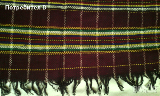 Престилка ръчно домашно тъкана преди 70 г. Размери 63/70см. Не употребявана. Престилки, снимка 2 - Антикварни и старинни предмети - 36430050