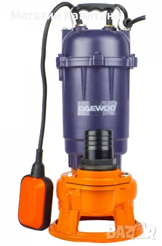 Помпа за фекални води  DAEWOO DASSP750L, 2”, 750 W, 15 м³/ч, 9 м, с ножове.