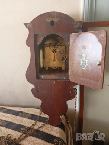 Стар стенен часовник, снимка 6 - Антикварни и старинни предмети - 53992694