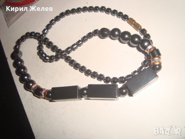 КРАСИВО АРТ КОЛИЕ от ХЕМАТИТ ХЕНД МЕЙД 18967, снимка 2 - Колиета, медальони, синджири - 31309552