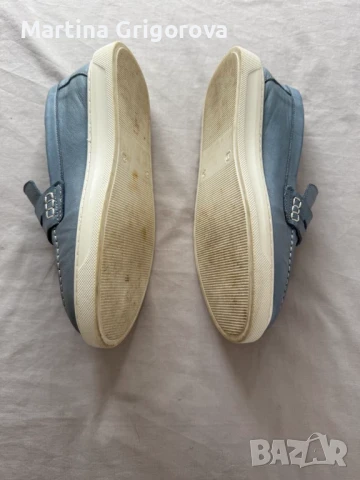 Сини еспадрили/мокасини естествена кожа , снимка 4 - Други - 51051406