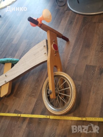 Детски велосипед от дърво без педали , снимка 2 - Велосипеди - 37493807