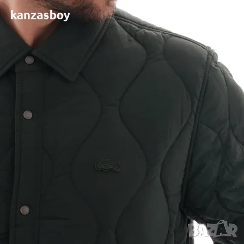 lacoste lightweight hoodie collapsible snap quilted jacket - страхотно мъжко яке 54/L, снимка 2 - Якета - 48383863