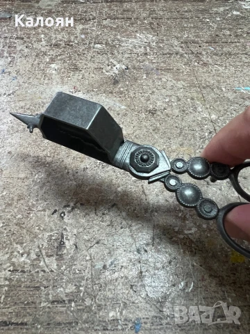 Стара ножица за гасене на фитил на свещ, снимка 4 - Колекции - 51413327