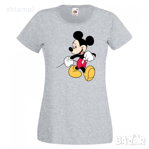 Дамска тениска Mickey Mouse 6 .Подарък,Изненада,, снимка 3 - Тениски - 36526483