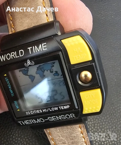 Винтидж часовник MEISTER ANKER - WORLD TIME -THERMO SENSOR, снимка 5 - Мъжки - 54321082