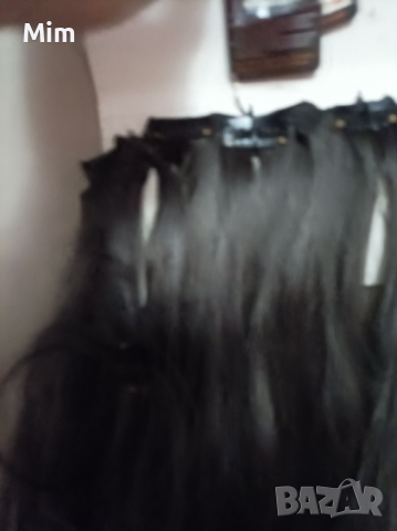 60 см Екстейшан коса омбре черно и руса с черна , снимка 3 - Аксесоари за коса - 36532627