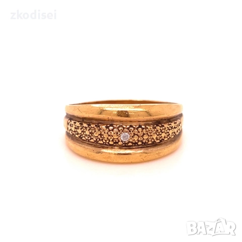 Златен дамски пръстен 4,20гр. размер:57 14кр. проба:585 модел:5038-1