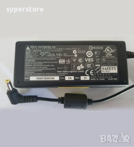 Зарядно устройство адаптер за лаптоп, Toshiba, Asus, 19V, 3.42A, 5.5x2.5, SS000554 оригинално, втора