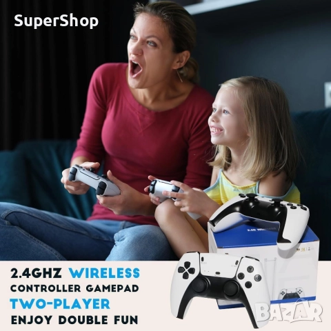 40 000 + игри БЕЗЖИЧНА 3D 4K ретро конзола с джойстици тип PS5 игра, снимка 7 - Други игри и конзоли - 52412332