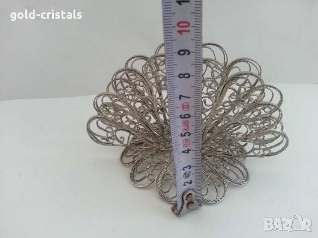 салфетник филигран, снимка 4 - Антикварни и старинни предмети - 31205233